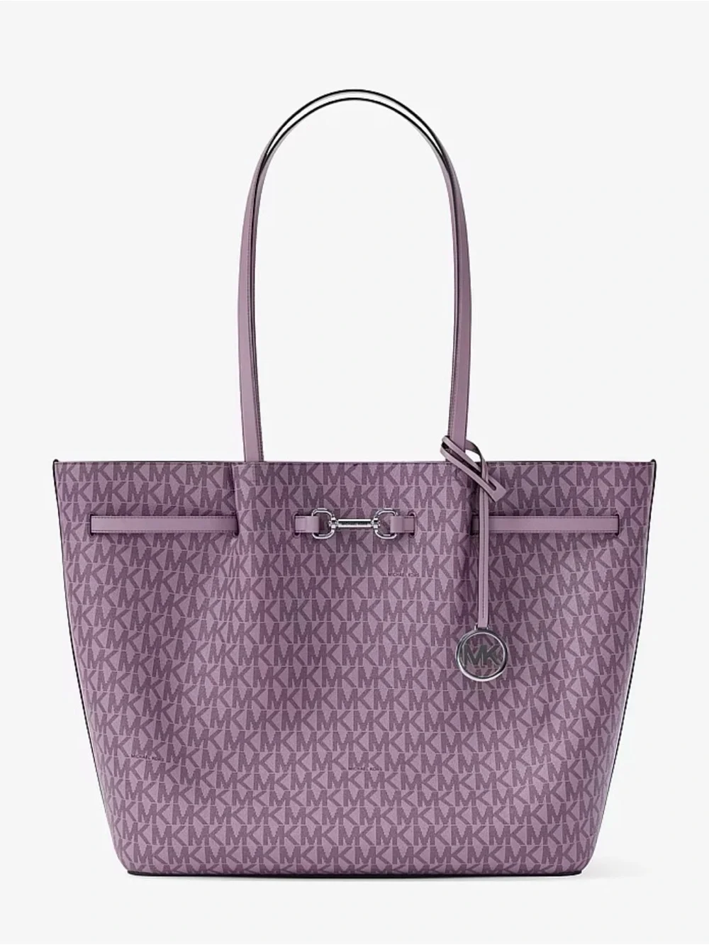 Michael Kors Carson Purple MK Signature Tote